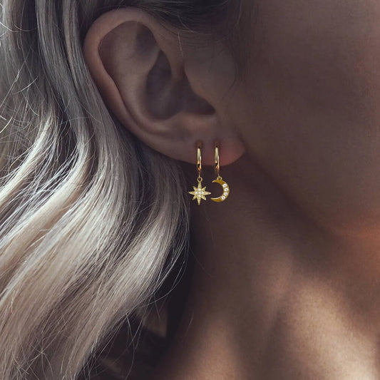 Star&Moon Earring